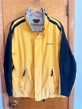 Nautica Full Zip Hideaway Hood Jacket, Men's Large